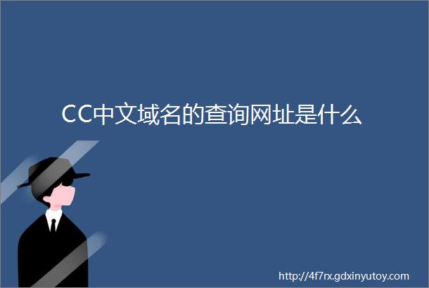 CC中文域名的查询网址是什么